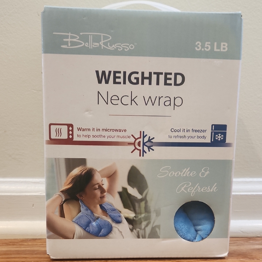 Bella Russo Weighted Neck Wrap in Blue